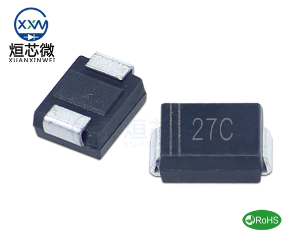 P6SMB27CA參數,TVS二極管P6SMB27CA瞬態(變)抑制二極管